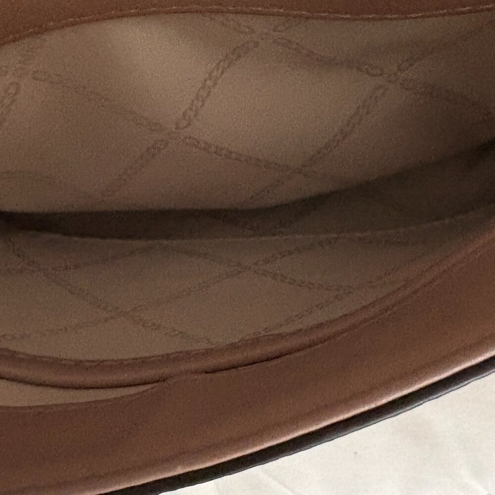 Michael Kors Rose Signature Coated Canvas and Leather Whitney Shoulder Bag - Picture 8 of 14